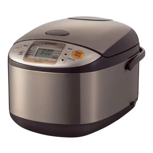 5900253ld.jpg Zojirushi NS-TSC18XJ Micom 10-Cup Rice Cooker and Warmer – Stainless Brown