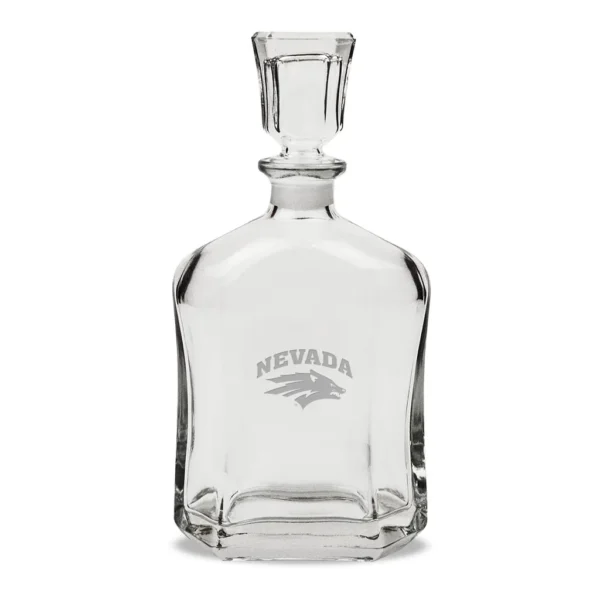 59d47a78-2ff6-4fc6-9f24-a8ced07bb277.jpg Jardine - Nevada Wolf Pack 23.75oz. Crystal Whiskey Decanter - Multicolor