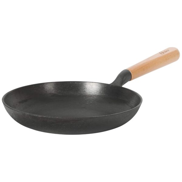 5c789922-c4b2-4792-a965-d55b2e40cf68.jpg Oster - Flintfield 9.5 Inch Round Cast Iron Skillet with Wood Handle - Black