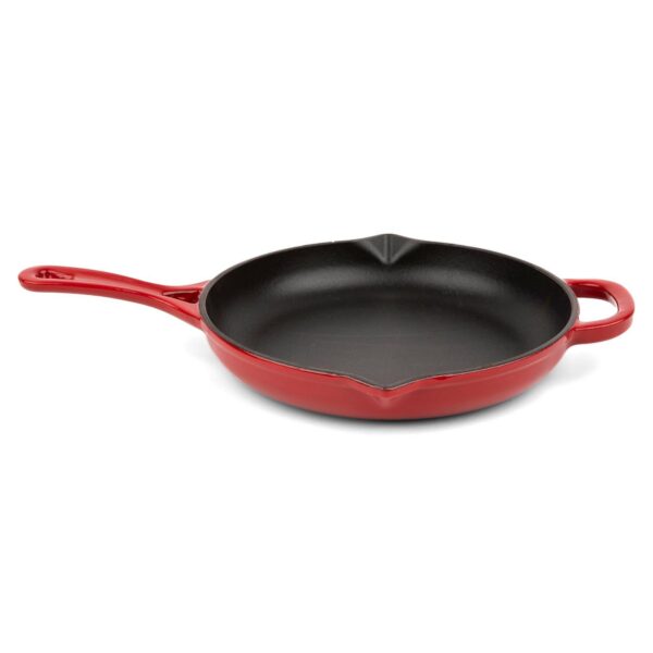 5d64e7d5-4752-41a2-8289-e82c7e218ebc.jpg Larder & Vine - 10 in Enameled Cast Iron Skillet - Cabernet