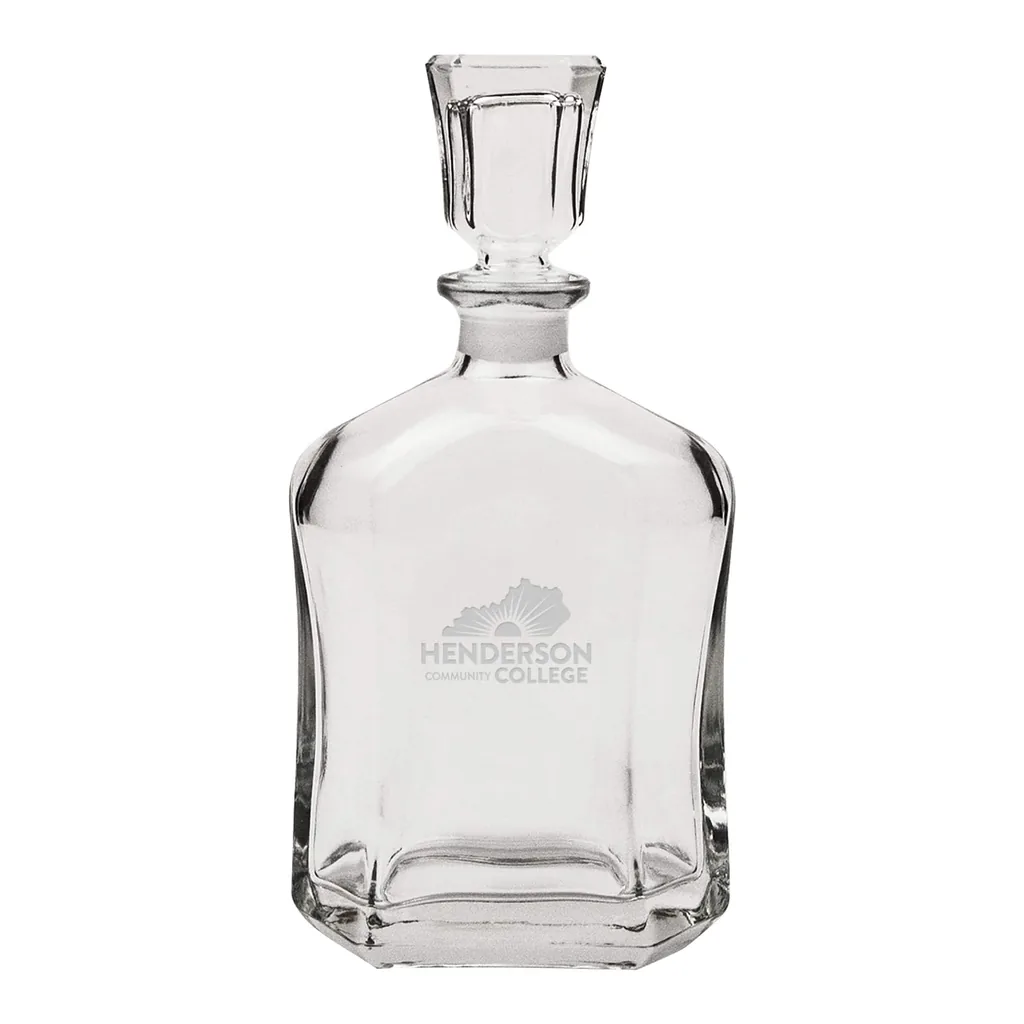 5db1c32f-7ef0-4f95-8faa-1dd924e0ea83.jpg Jardine - Henderson Community College 23.75oz. Crystal Whisky Decanter - Multicolor