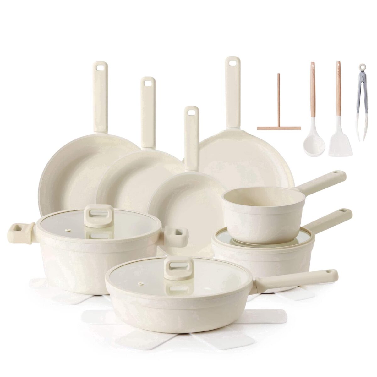 5df33716-0ac4-4bd4-80d7-9c516f5b36c2.jpg SENSARTE - 24-Pcs Nonstick Pots and Pans Set, Healthy Non Stick Cookware with Stay-Cool Handle/Induction Compatible/Dishwasher Safe - White