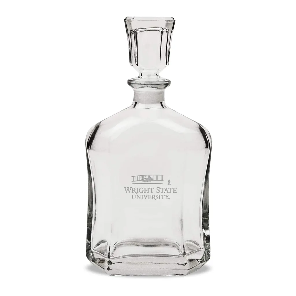 5e5fb12d-f351-4d53-8b98-88a9ad0e263d.jpg Jardine - Wright State Raiders 23.75oz. Crystal Whisky Decanter - Multicolor