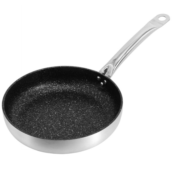 5e990812-a51f-4418-a6ba-ad9f7bffc709.jpg Korkmaz - Gastro 10 Inch Proline Professional Series Tava and Frypan in Brushed - Silver