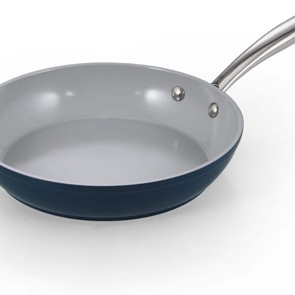 5f7253a7-88a7-48c4-bbad-def87199128f.jpg Cook N Home - Classic 9.5 Inch Ceramic Nonstick Frying Pan, Cookware Skillet Egg & Omelet Pan, Induction ,oven safe - Blue