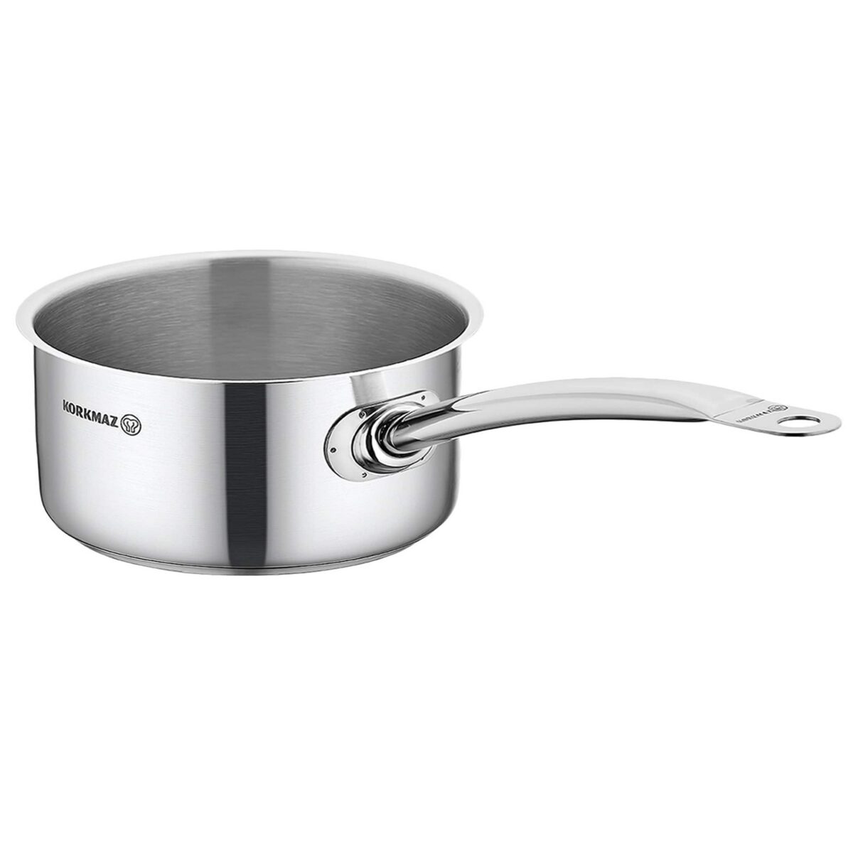 5fa59561-bad8-4a84-a55b-d858f4e5e32e.jpg Korkmaz - Gastro Proline 7.3 Liter Stainless Steel Saucepan - Silver
