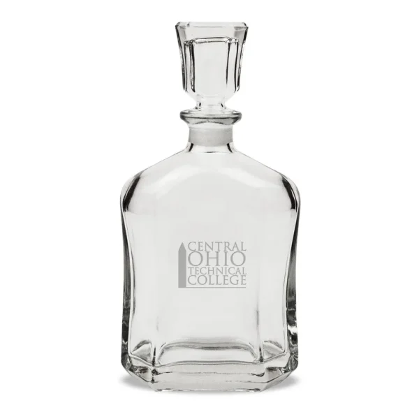 60f7fff8-4e04-41db-ac2e-779c6ea79b76.jpg Jardine - Central Ohio Technical College 23.75oz. Crystal Whisky Decanter - Multicolor