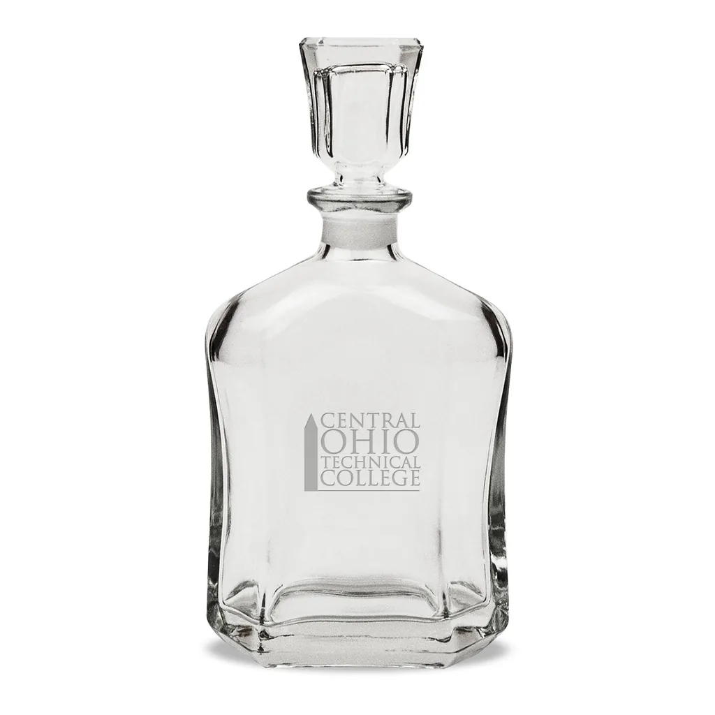 60f7fff8-4e04-41db-ac2e-779c6ea79b76.jpg Jardine - Central Ohio Technical College 23.75oz. Crystal Whisky Decanter - Multicolor