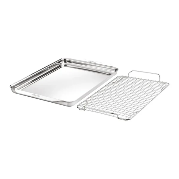 62829892-fcf6-44c5-b3ec-a1d60167cb45.jpg All Clad - All-Clad 2pc Stainless Steel Bakeware Set, Tri-Ply, Silver