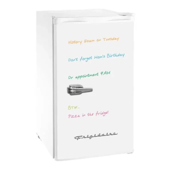 6307743_sd.jpg Frigidaire - Retro 3.2 Cu. Ft. Mini Fridge with Eraser Board Door - White