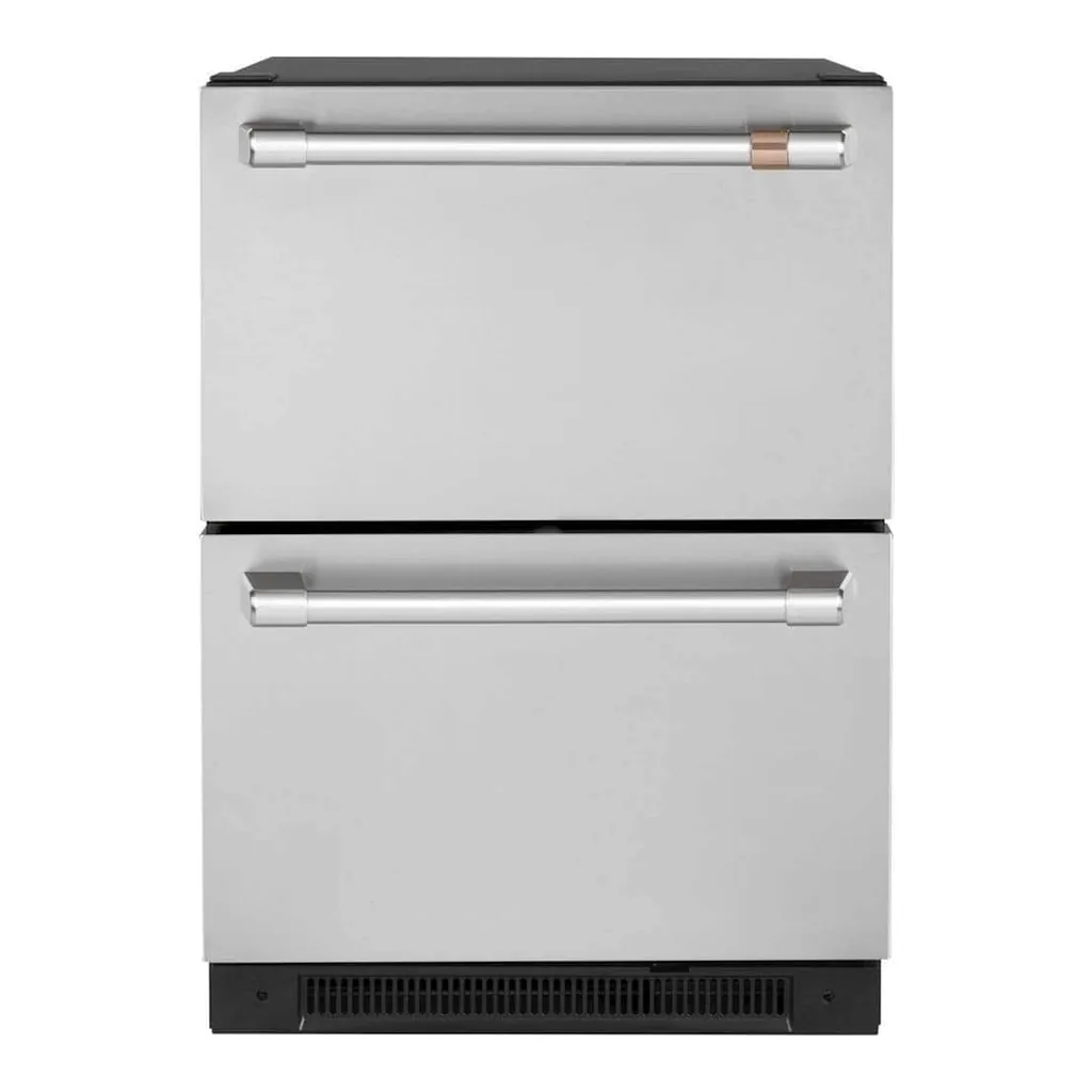6337410_sd.jpg Café - 5.7 Cu. Ft. Built-In Dual-Drawer Refrigerator - Stainless Steel