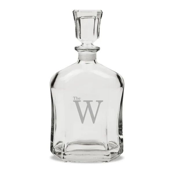 6352e54a-5333-4d96-88b7-0a1035d31e96.jpg Jardine - Mississippi University for Women Owls Team Design 23.75oz. Crystal Whiskey Decanter - Multicolor