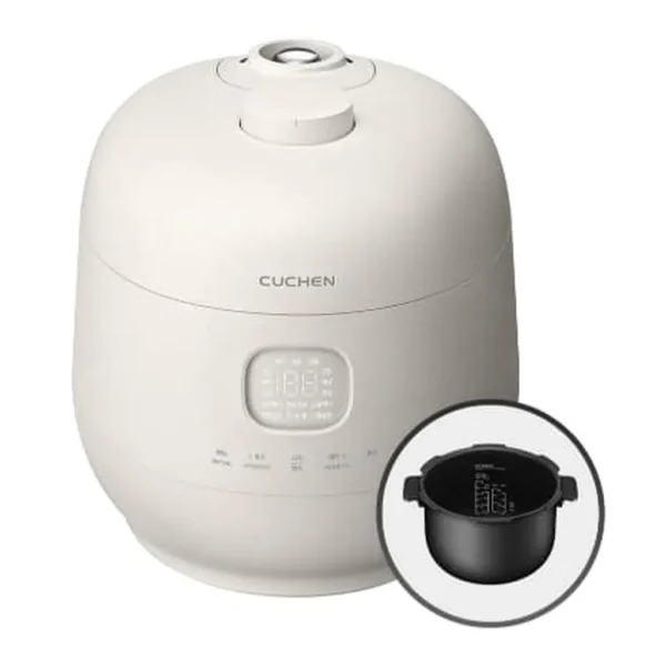 636e69a2-7006-4196-9f41-72767cbe6192.jpg cuchen CRH-TWK1040WUS Induction Heating Dual Pressure Rice Cooker | 10 Person (Uncooked) 10 Cup Made in Korea – White