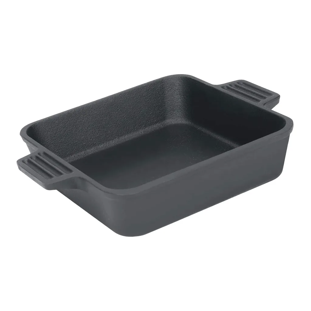 63748d4f-c9f1-4f39-827e-dbb06ba661ec.jpg Bayou Classic - 8x8 Inch Pre Seasoned Cast Iron Cake Pan Casserole Bakeware Dish - Black