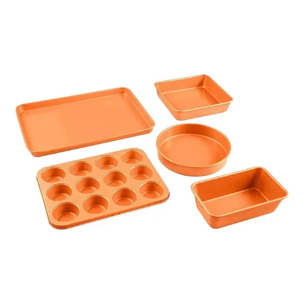 6387655_rd.jpg Gotham Steel - 5-Piece Bakeware Set - Copper