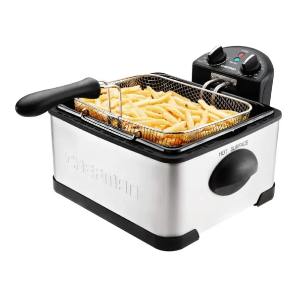6397944_sd.jpg Chefman - XL 4.5 Liter Deep Fryer w/ Basket Strainer - Stainless Steel