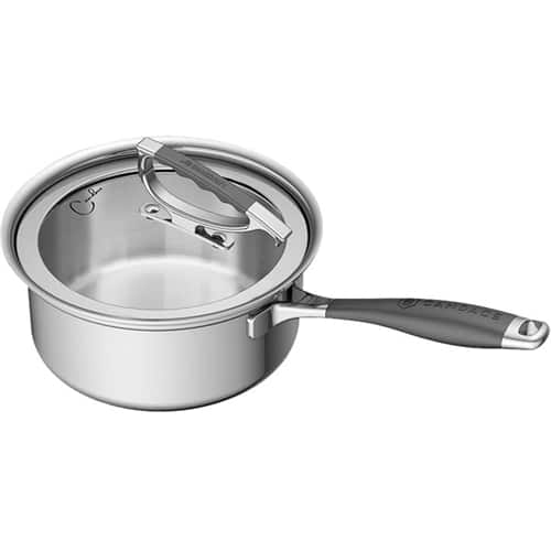 6410825_ra.jpg CookCraft - Saucepan - Brushed Stainless Steel With Mirror Accents