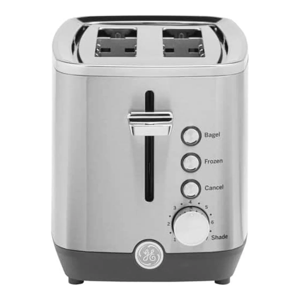 6421029_sa.jpg GE - 2-Slice Toaster with 7 Shade Settings and Extra Wide Slots - Stainless Steel