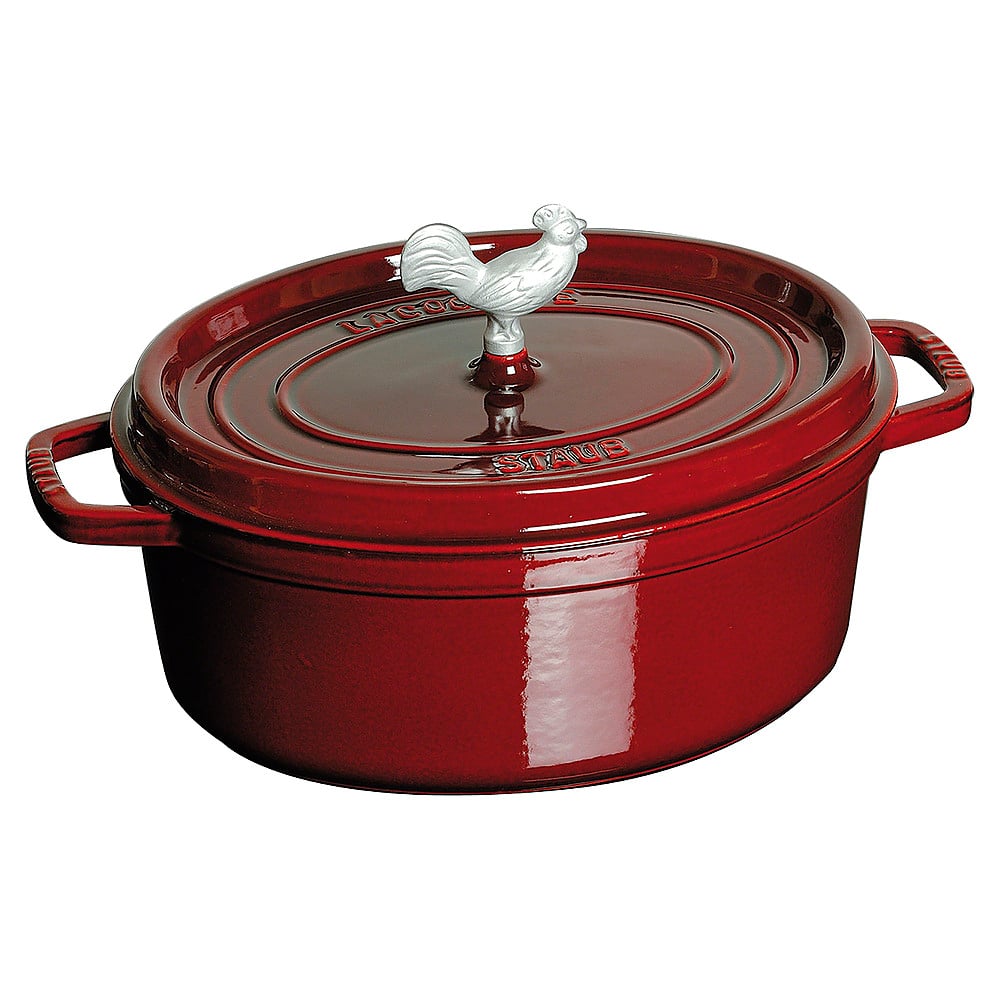 6421183_rd.jpg Staub - Cast Iron 5.75-qt Coq au Vin Cocotte - Grenadine