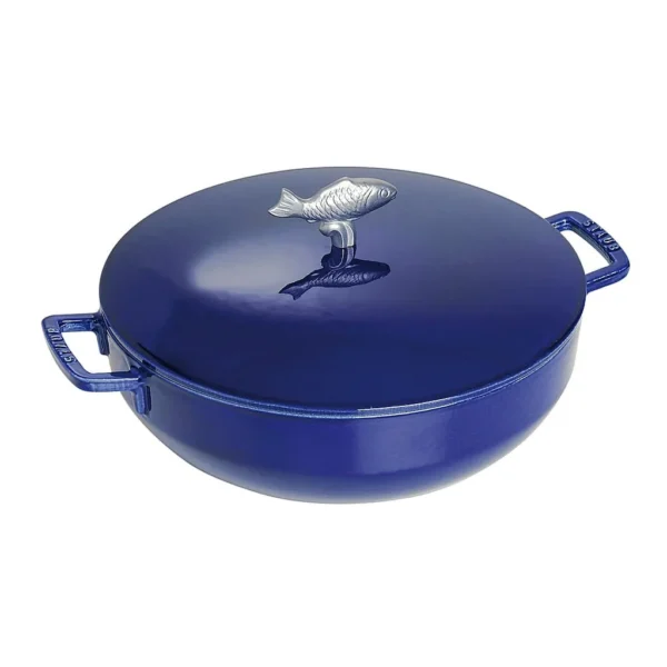 6421185_rd.jpg Staub - Cast Iron 5-qt Bouillabaisse Pot - Dark Blue