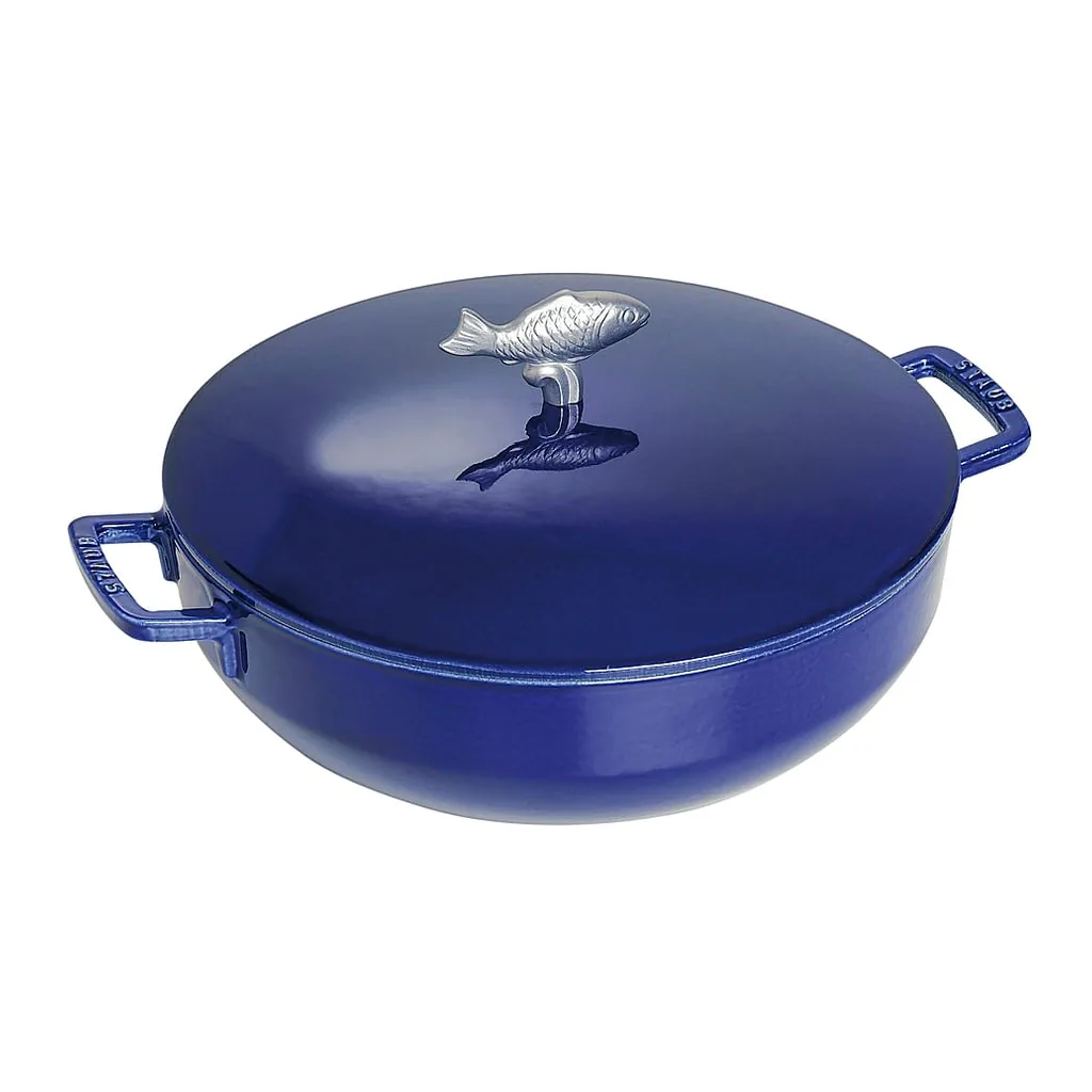 6421185_rd.jpg Staub - Cast Iron 5-qt Bouillabaisse Pot - Dark Blue