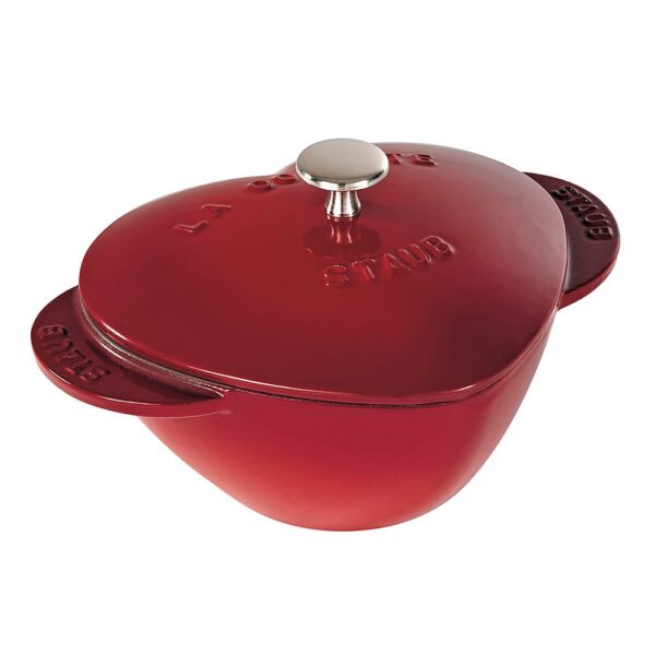6421191_rd.jpg Staub - Cast Iron 1.75-qt Heart Cocotte - Cherry