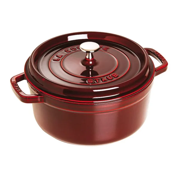 6421199_rd.jpg Staub - Cast Iron 13.25-qt Round Cocotte - Grenadine