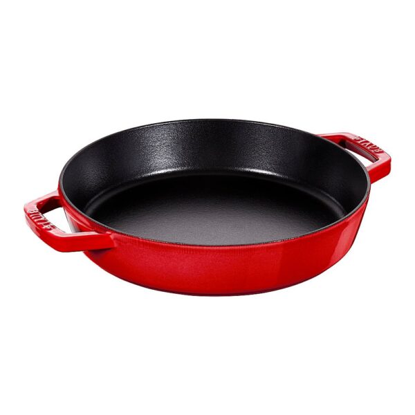6421212_rd.jpg Staub - Cast Iron 13-inch Double Handle Fry Pan - Cherry