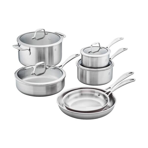 6421342_rd.jpg ZWILLING - Spirit 3-ply 10-pc Stainless Steel Cookware Set - Silver