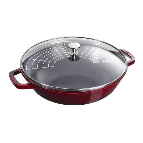 6422584_rd.jpg Staub - Cast Iron 4.5-qt Perfect Pan - Grenadine