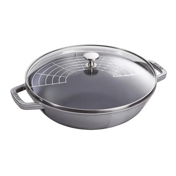 6422587_rd.jpg Staub - Cast Iron 4.5-qt Perfect Pan - Graphite Grey