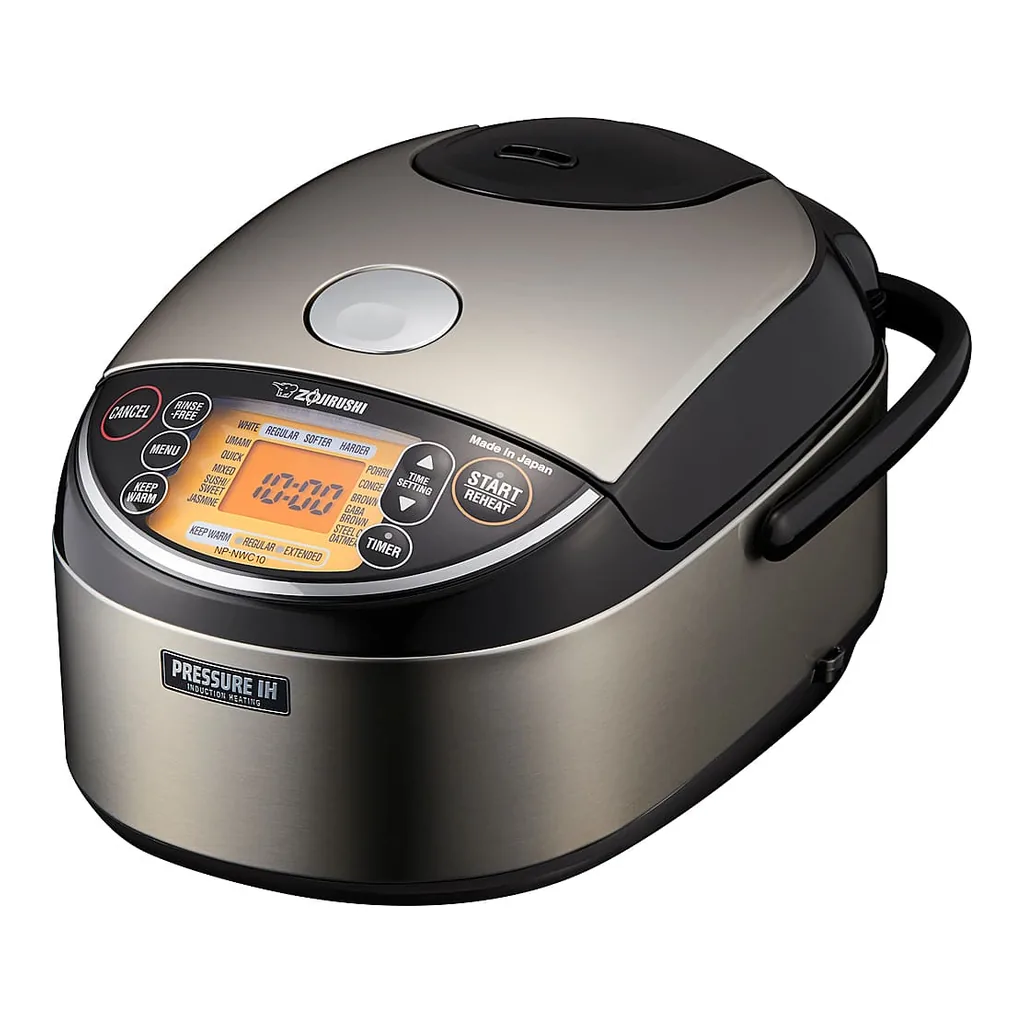 6433899_rd.jpg Zojirushi NP-NWC10XB 5.5 Cup Pressure Induction Heating Rice Cooker – Stainless Steel Black