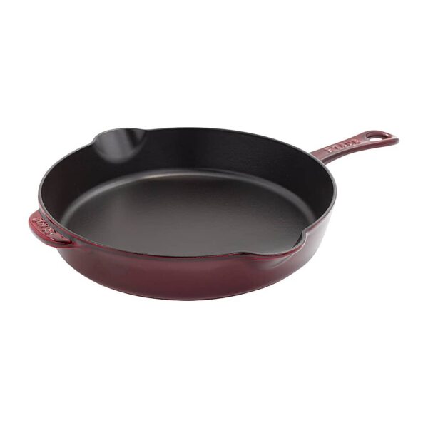 6454367_rd.jpg Staub - Cast Iron 11-inch Traditional Skillet - Grenadine