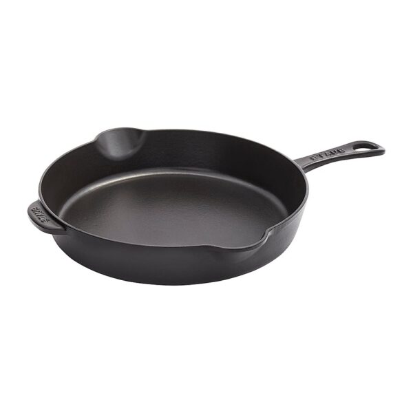 6454504_rd.jpg Staub - Cast Iron 11-inch Traditional Skillet - Matte Black