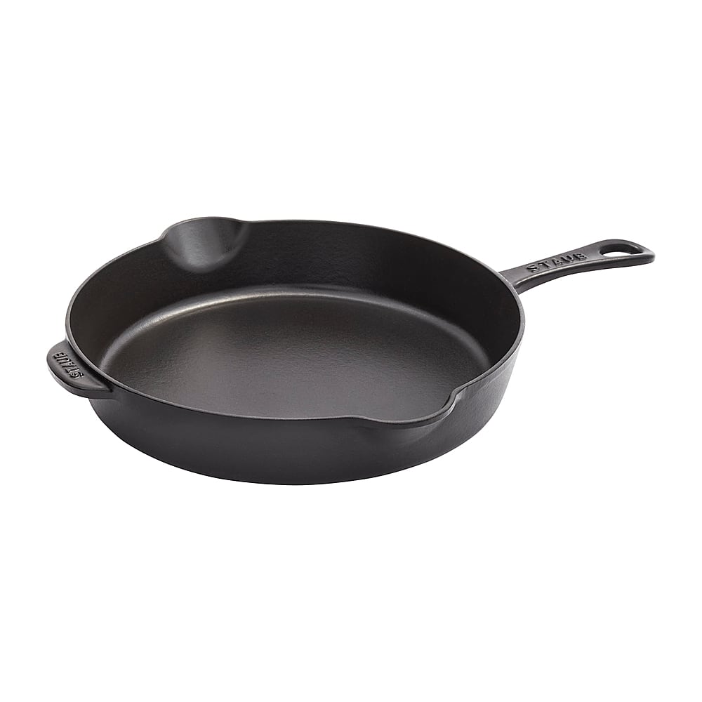 6454504_rd.jpg Staub - Cast Iron 11-inch Traditional Skillet - Matte Black