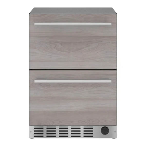 6465496_sd.jpg Thermador - 4.3 Cu. Ft. Built-in Double Drawer Compact Under-Counter Refrigerator/Freezer - Custom Panel Ready