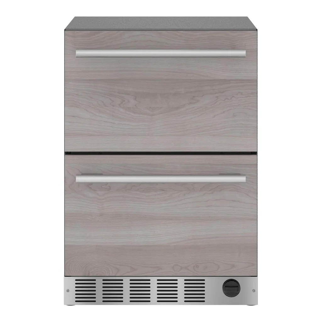 6465496_sd.jpg Thermador - 4.3 Cu. Ft. Built-in Double Drawer Compact Under-Counter Refrigerator/Freezer - Custom Panel Ready