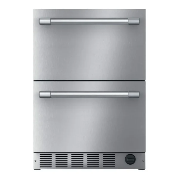 6465502_sd.jpg Thermador - 4.3 Cu. Ft. Built-in Double Drawer Compact Under-Counter Refrigerator/Freezer with Professional Series Handle - Stainless Steel