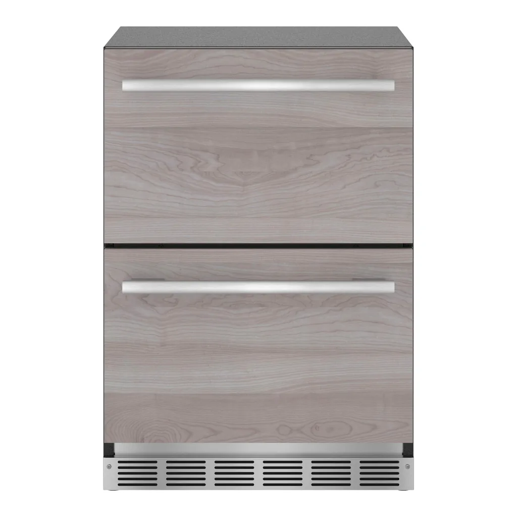 6465506_sd.jpg Thermador - 4.4 Cu. Ft. Built-in Double Drawer Compact Under-Counter Refrigerator - Custom Panel Ready