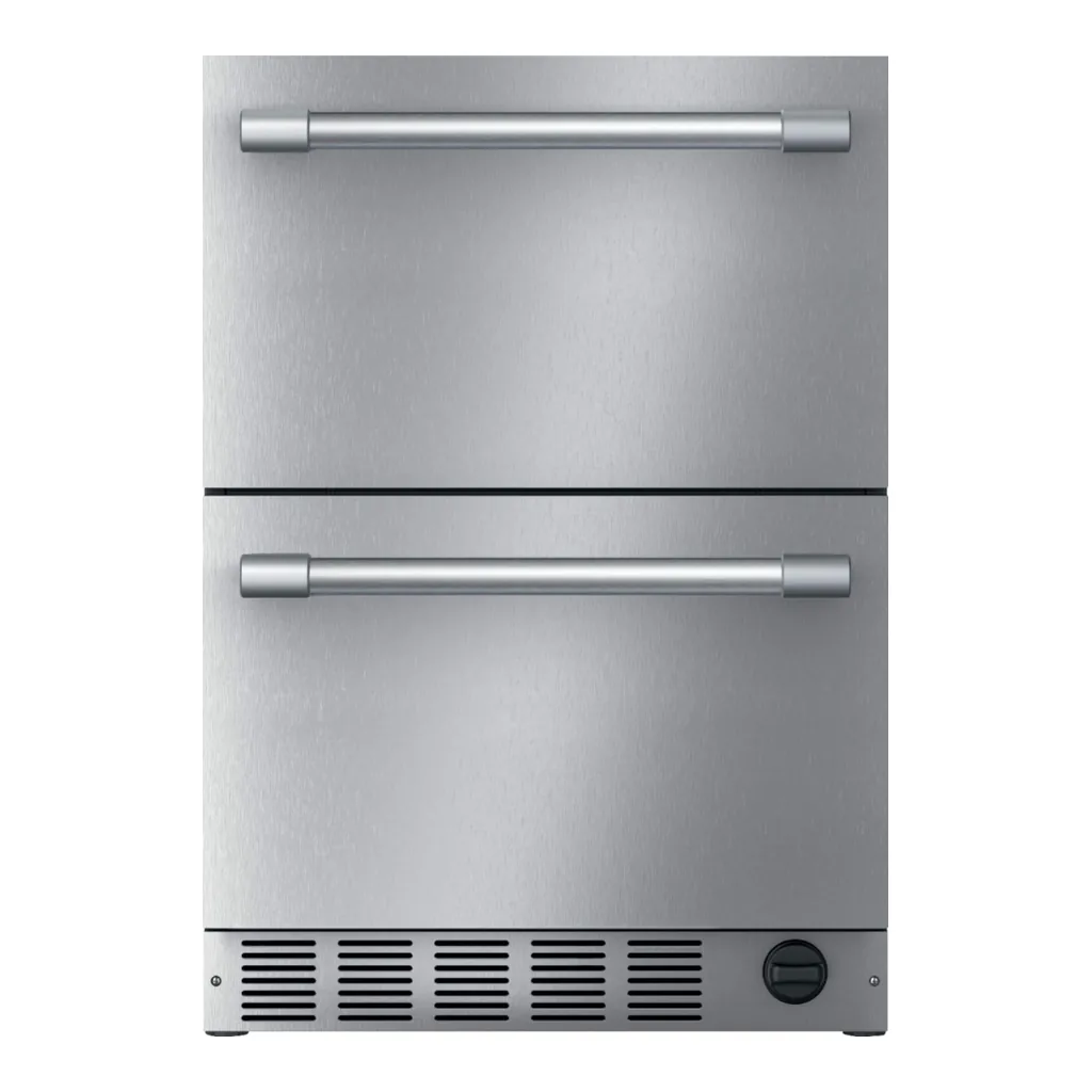 6465521_sd.jpg Thermador - Professional Series 4.4 Cu. Ft. Built-in Double Drawer Compact Under-Counter Refrigerator - Stainless Steel