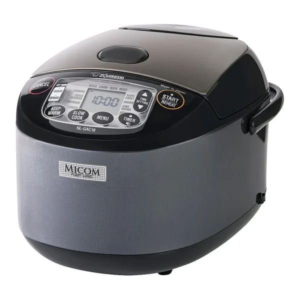 6469931_rd.jpg Zojirushi NL-GAC18BM 10 Cup Umami Micom Rice Cooker & Warmer – Metallic Black