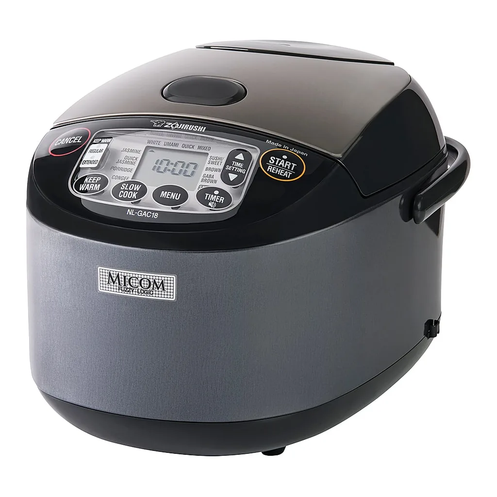 6469931_rd.jpg Zojirushi NL-GAC18BM 10 Cup Umami Micom Rice Cooker & Warmer – Metallic Black