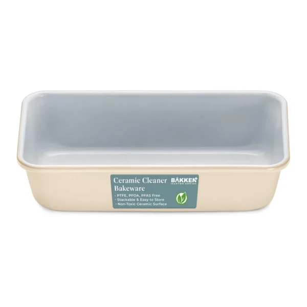 64902673-65b6-484c-8867-952acecd411d.jpg Bakken- Swiss - BAKKENMASTER Premium Loaf Pan 1 lb – Aluminum, Ceramic Non-stick Coating, PTFE & PFOA Free, Even Heat, Non-toxic, 4.7" x - Cream