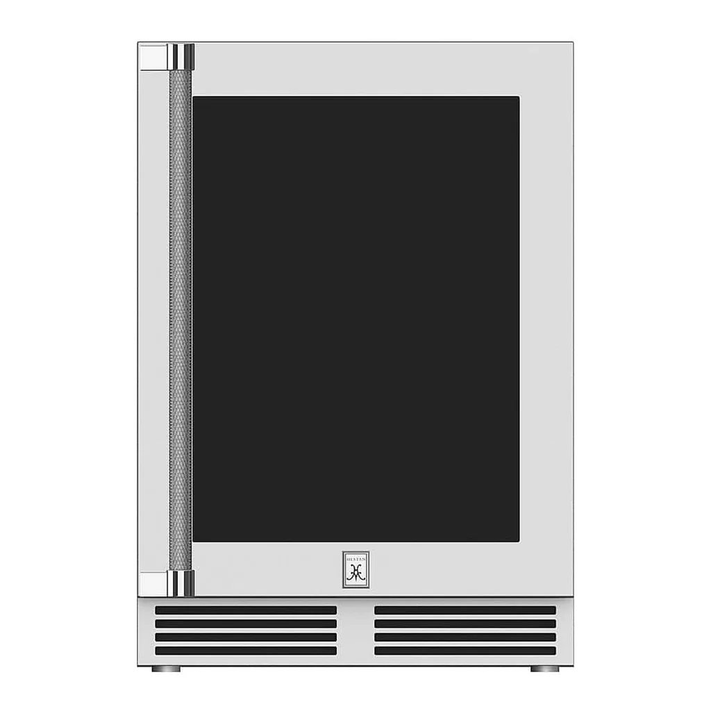 6499096_sd.jpg Hestan - 5.2 cu ft Mini Refrigerator with Glass Door - Stainless Steel