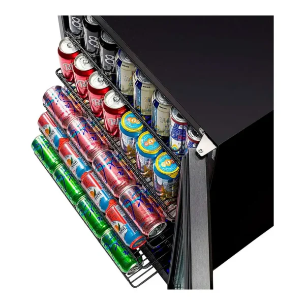 6565399_rd.jpg NewAir - Refurbished Good - 177-Can Built-In Beverage Cooler with Precision Temperature Controls and Adjustable Shelves - Black