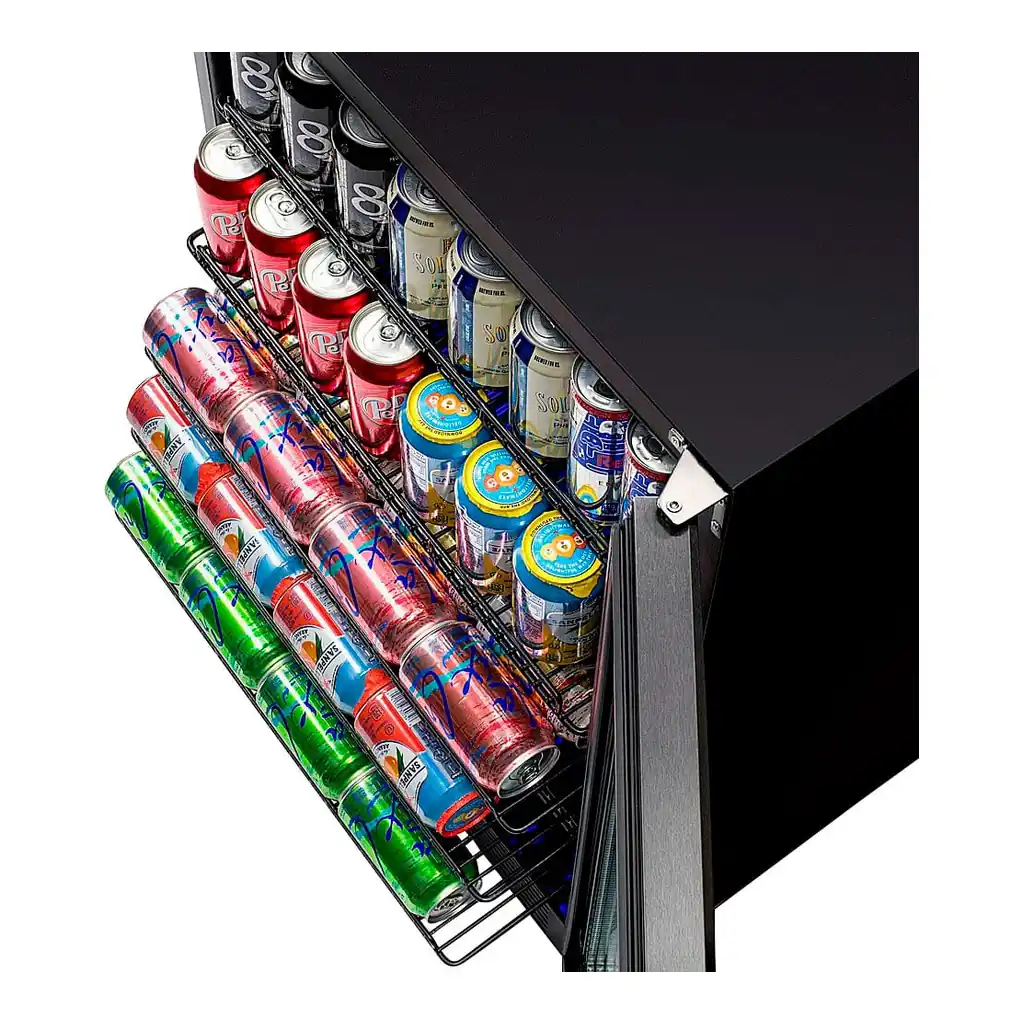 6565399_rd.jpg NewAir - Refurbished Good - 177-Can Built-In Beverage Cooler with Precision Temperature Controls and Adjustable Shelves - Black