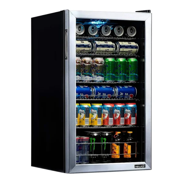 6565407_sd.jpg NewAir - Refurbished Good - 126-Can Beverage Cooler with Adjustable Shelves and 7 Temperature Settings - Stainless Steel