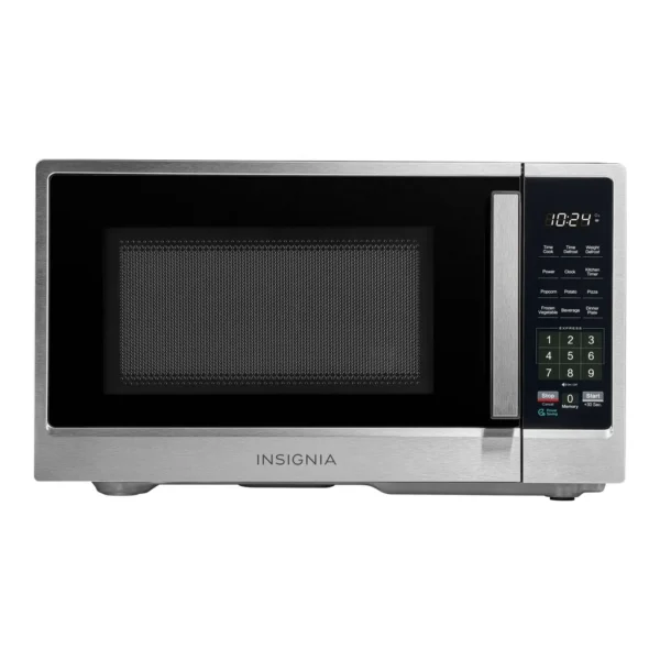 6568215_sd.jpg Insignia™ - .9 Cu. Ft. Compact Countertop Microwave - Stainless Steel