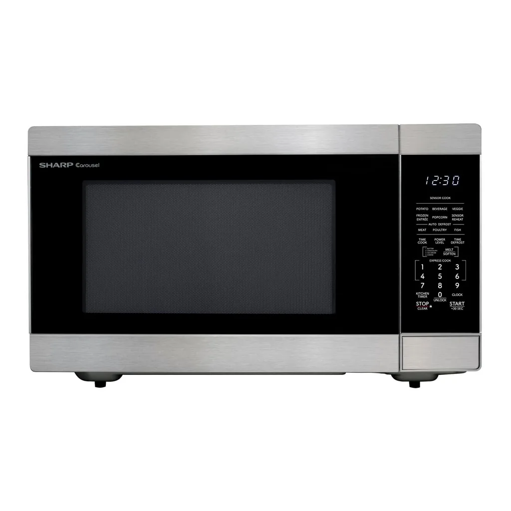 6576580_sd.jpg Sharp - 2.2 cu. ft. 1200W Microwave with Inverter Cooking - Stainless - Stainless Steel