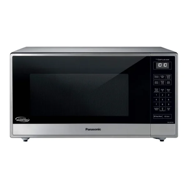 6580627_sd.jpg Panasonic - 1.6 Cu. Ft. 1250Watt Countertop Microwave Oven with Cyclonic Inverter Technology - Stainless Steel/silver